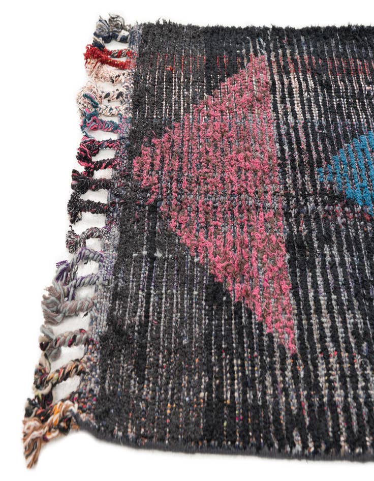 Detail image of  2' 6 x 9' 10  Hand Knotted Moroccan Wool Runner Rug
