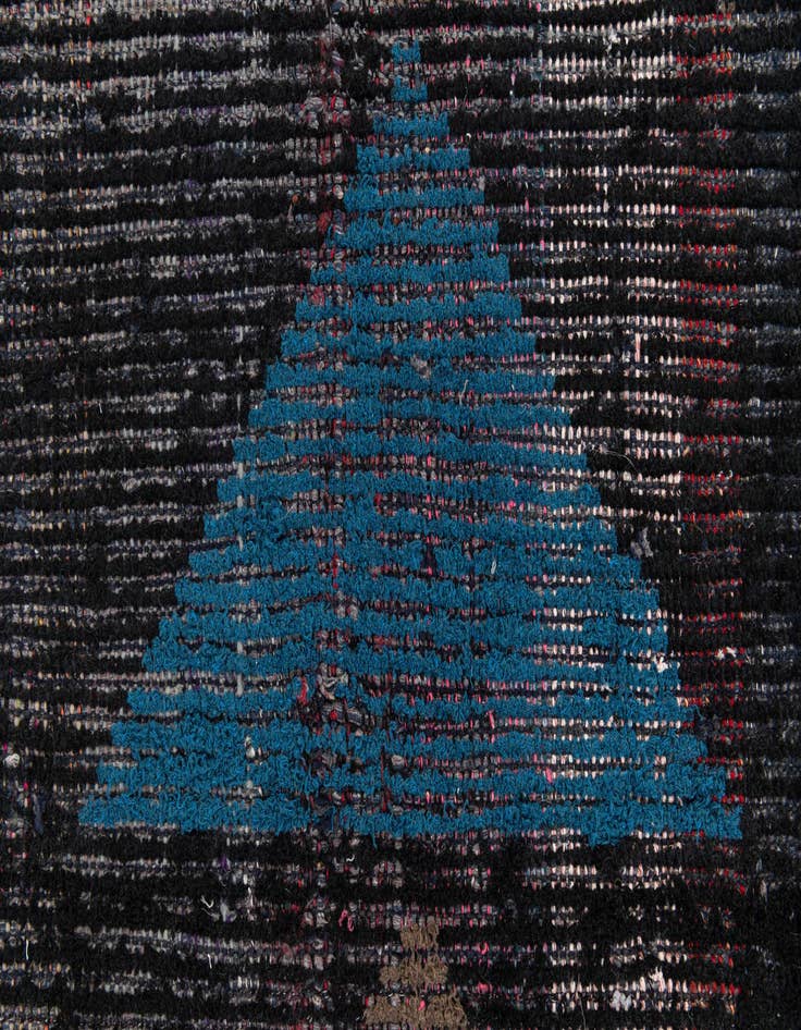 Detail image of  2' 6 x 9' 10  Hand Knotted Moroccan Wool Runner Rug