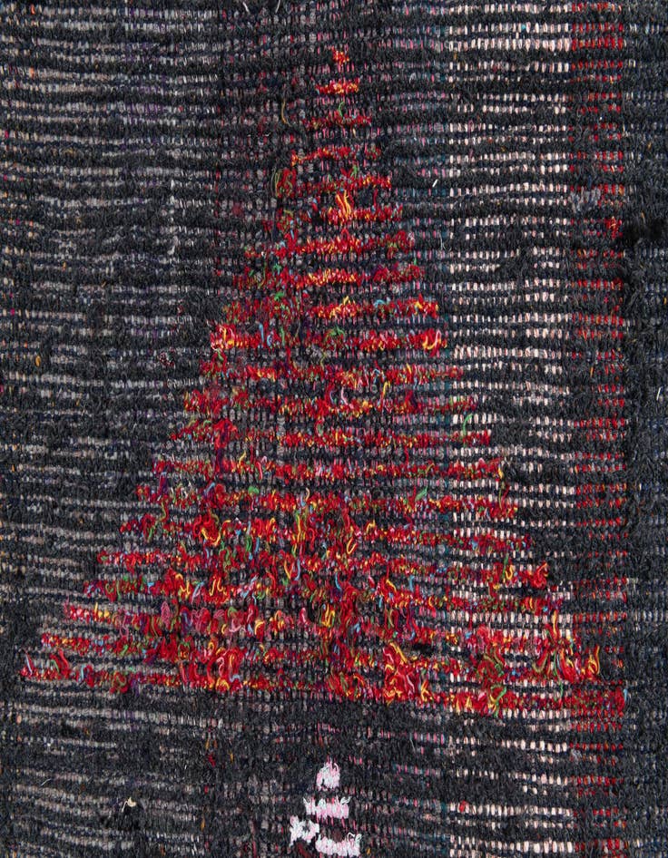 Detail image of  2' 6 x 9' 10  Hand Knotted Moroccan Wool Runner Rug