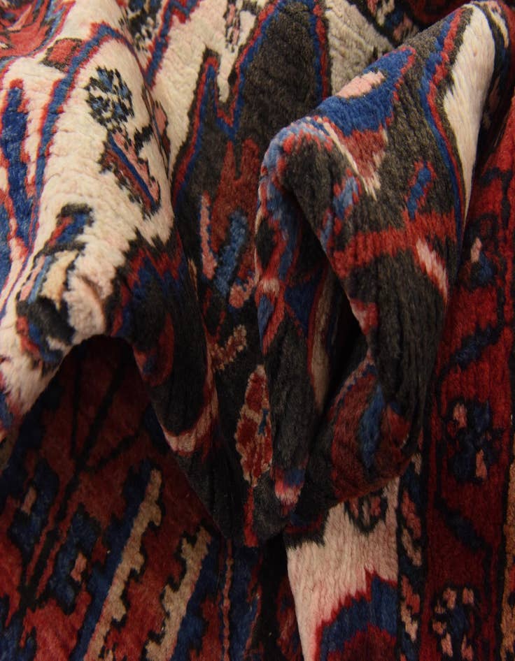 Detail image of 4' 11 x 10' 4 Hand Knotted Nahavand Persian Wool Runner Rug