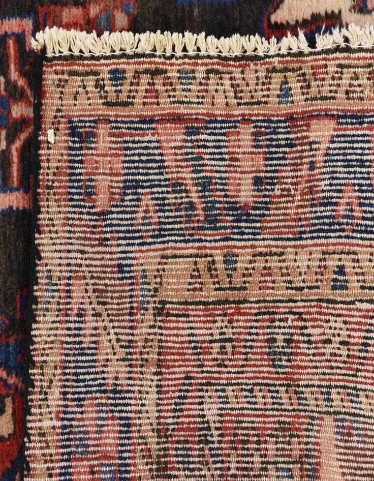 Detail image of 4' 11 x 10' 4 Hand Knotted Nahavand Persian Wool Runner Rug