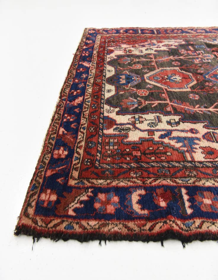 Detail image of 4' 11 x 10' 4 Hand Knotted Nahavand Persian Wool Runner Rug