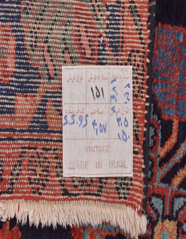 Detail image of  5' x 10'  Hand Knotted Nahavand Persian Wool Runner Rug