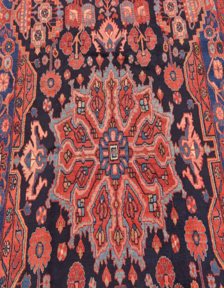 Detail image of  5' x 10'  Hand Knotted Nahavand Persian Wool Runner Rug