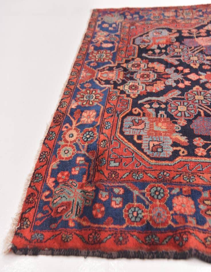 Detail image of  5' x 10'  Hand Knotted Nahavand Persian Wool Runner Rug