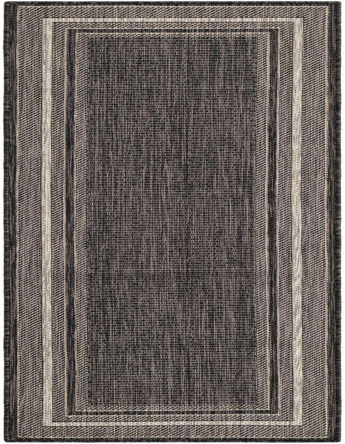 Primary image  2' x 6'  Washable Border Indoor / Outdoor Runner Rug