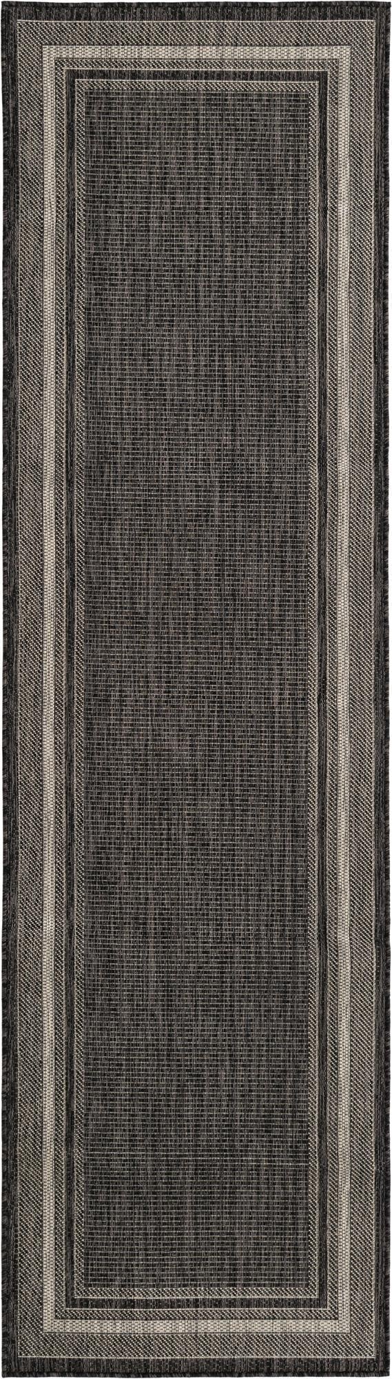 Primary image  2' 6 x 9'  Washable Border Indoor / Outdoor Runner Rug