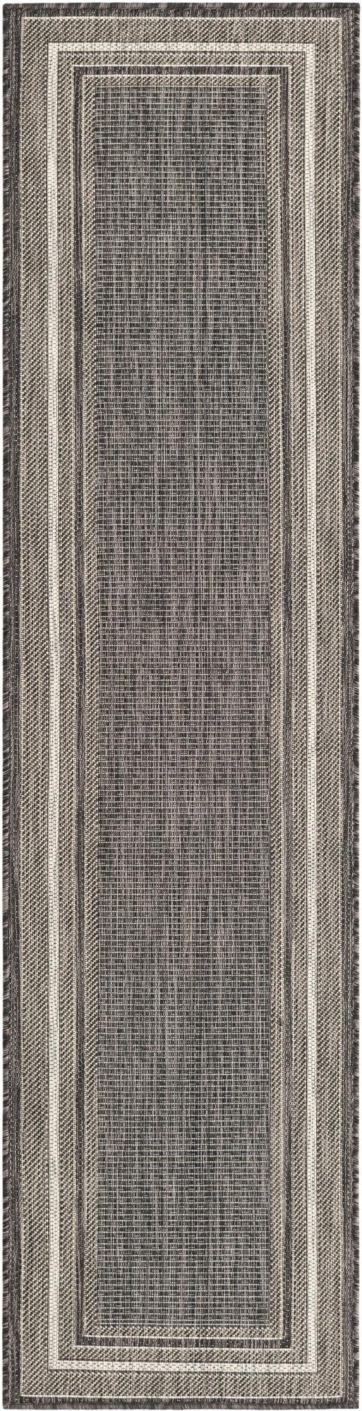  2' x 8'  Washable Border Indoor / Outdoor Runner Rug