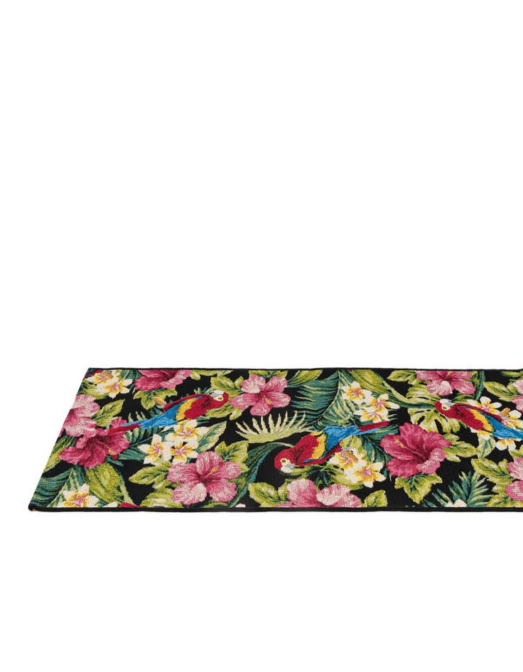 Detail image of  2' x 5' 9  Washable Botanical Indoor / Outdoor Runner Rug
