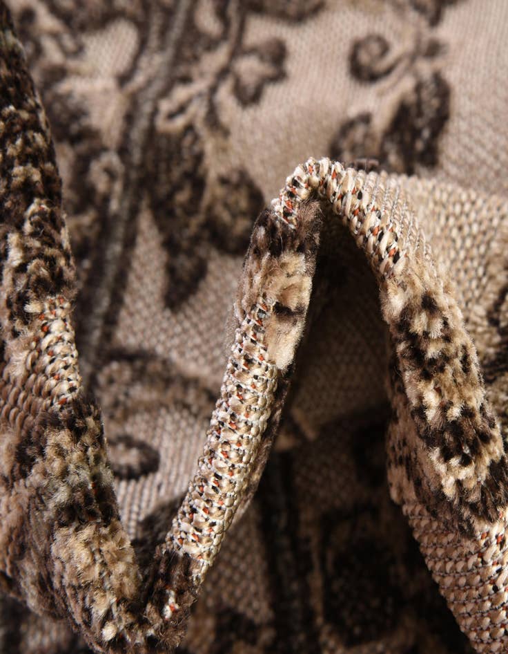 Detail image of  2' x 6'  Washable Botanical Indoor / Outdoor Runner Rug