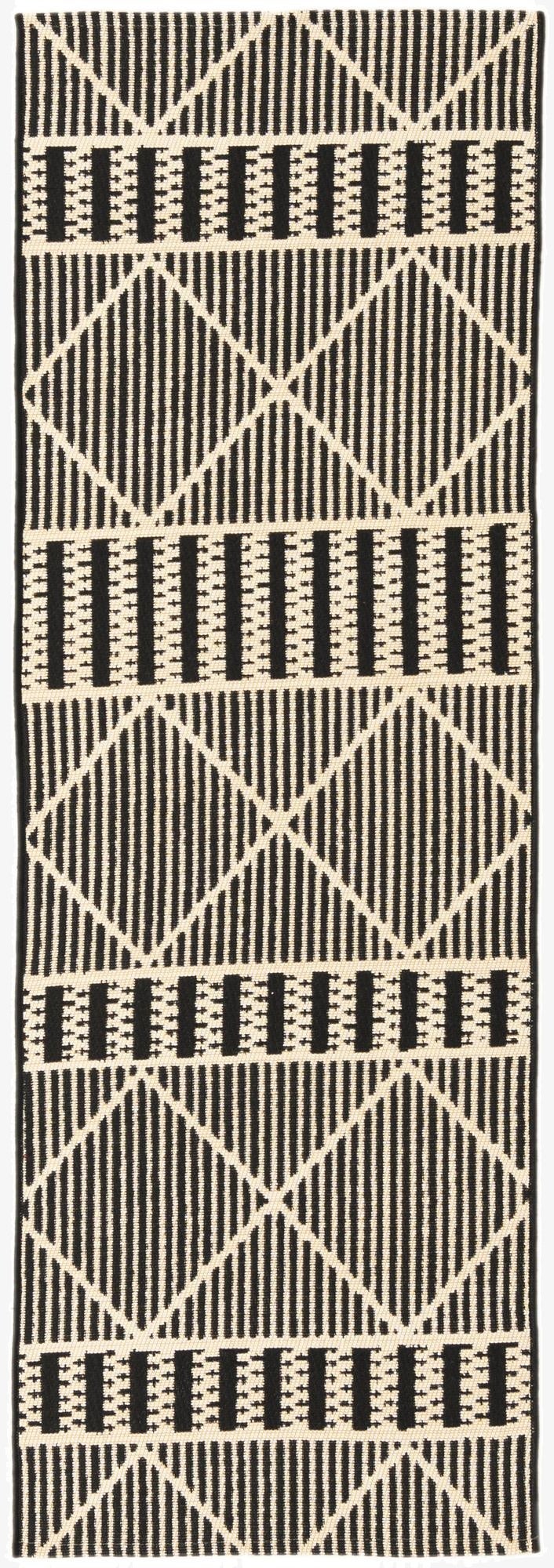 2' x 6'  Washable Lattice Indoor / Outdoor Runner Rug