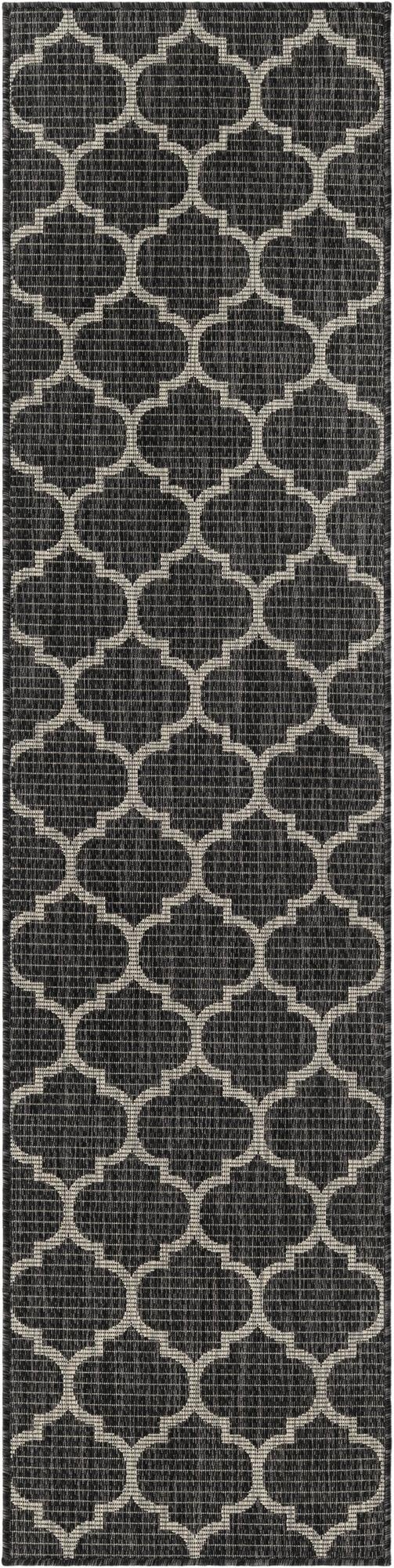  2' x 8'  Washable Lattice Indoor / Outdoor Runner Rug