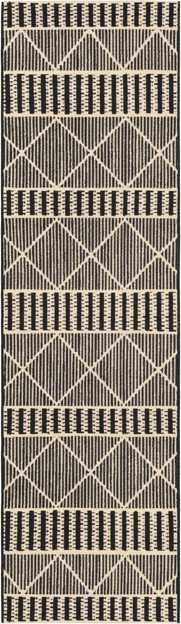  2' x 7'  Washable Lattice Indoor / Outdoor Runner Rug