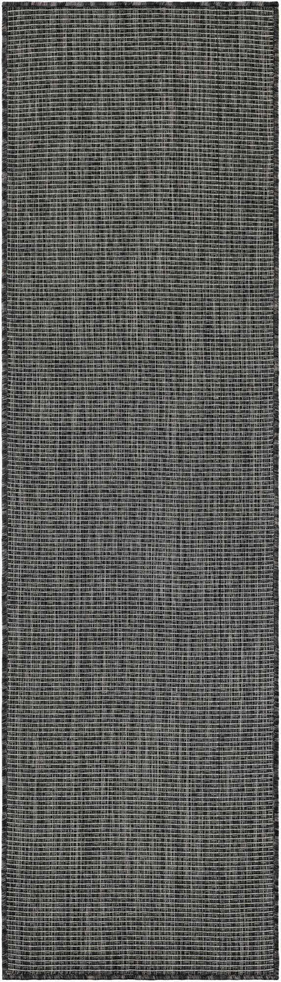  2' x 7'  Washable Solid Indoor / Outdoor Runner Rug