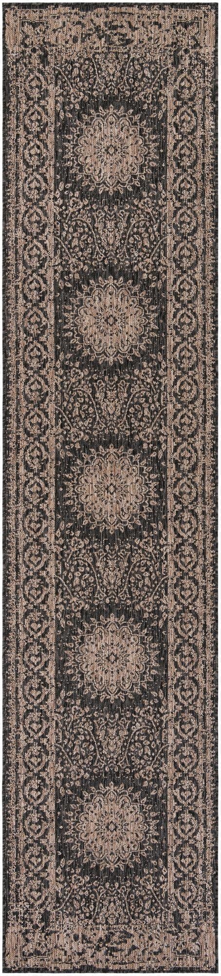  2' 7 x 12'  Washable Traditional Indoor / Outdoor Runner Rug