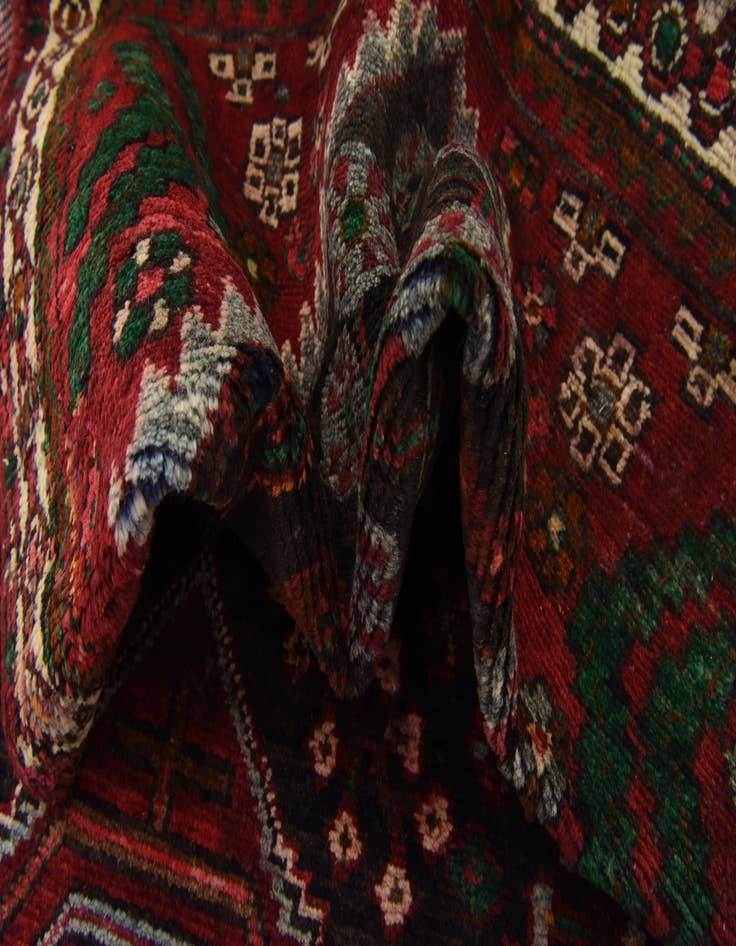 Detail image of  3' 4 x 9' 7  Hand Knotted Saveh Persian Wool Runner Rug