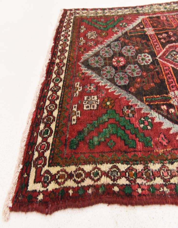 Detail image of  3' 4 x 9' 7  Hand Knotted Saveh Persian Wool Runner Rug