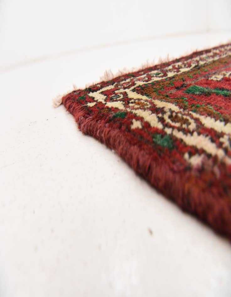 Detail image of  3' 4 x 9' 7  Hand Knotted Saveh Persian Wool Runner Rug