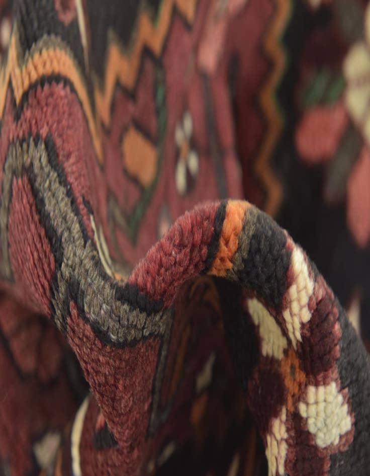 Detail image of  3' 9 x 10'  Hand Knotted Shahsavand Persian Wool Runner Rug