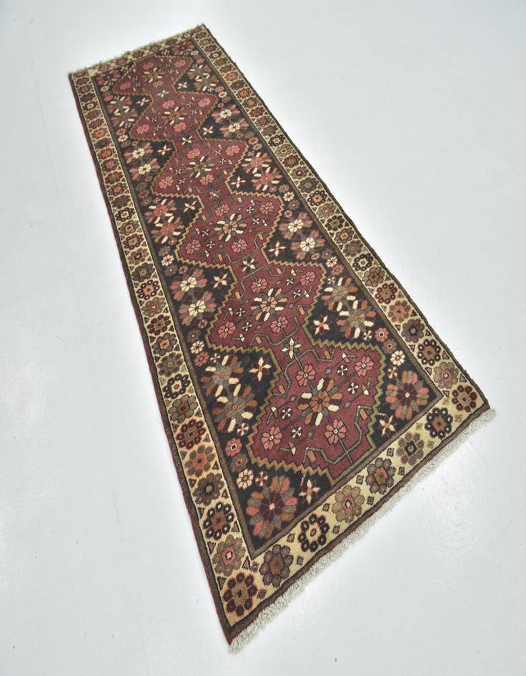 Detail image of  3' 9 x 10'  Hand Knotted Shahsavand Persian Wool Runner Rug