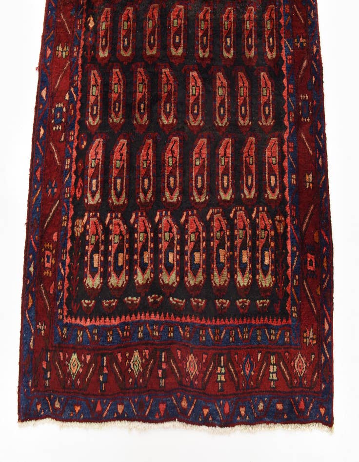 Detail image of  4' 5 x 11' 3  Hand Knotted Sirjan Persian Wool Runner Rug