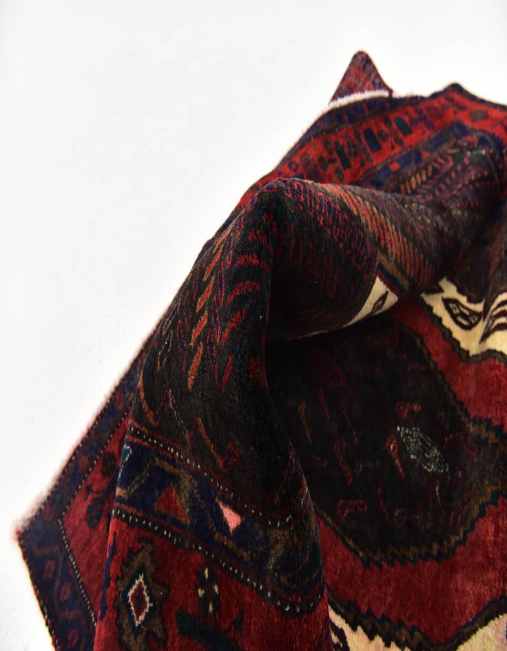 Detail image of  4' 10 x 9' 10  Hand Knotted Sirjan Persian Wool Runner Rug