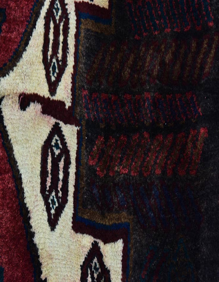 Detail image of  4' 10 x 9' 10  Hand Knotted Sirjan Persian Wool Runner Rug