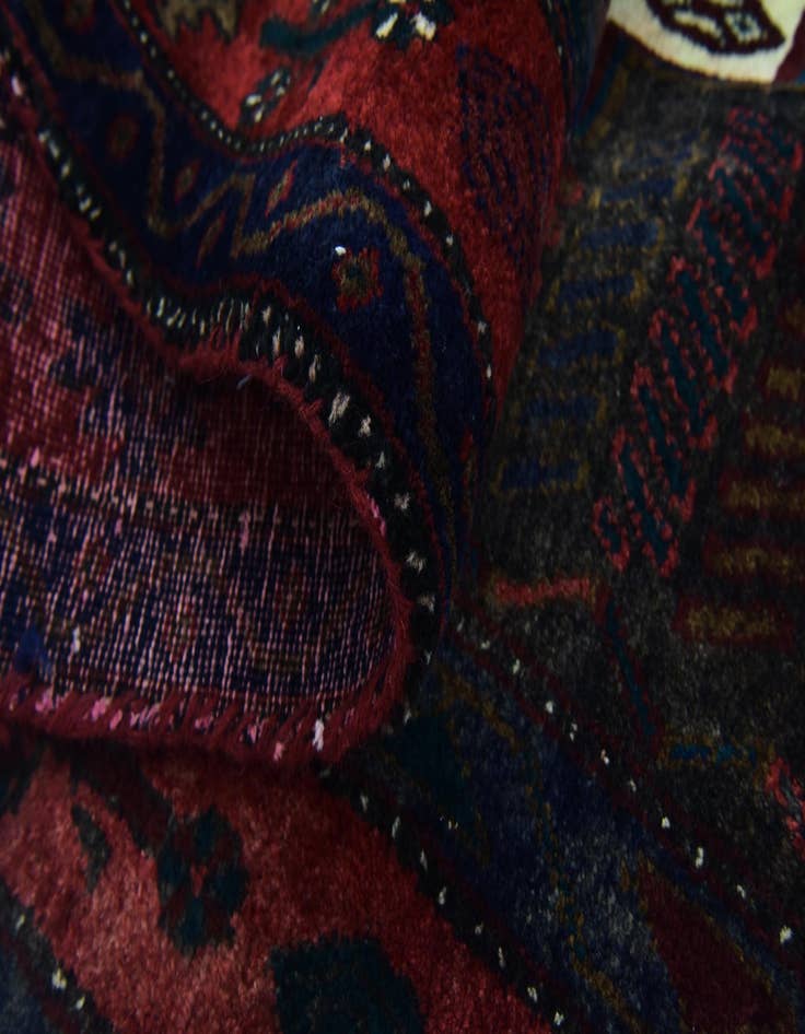 Detail image of  4' 10 x 9' 10  Hand Knotted Sirjan Persian Wool Runner Rug