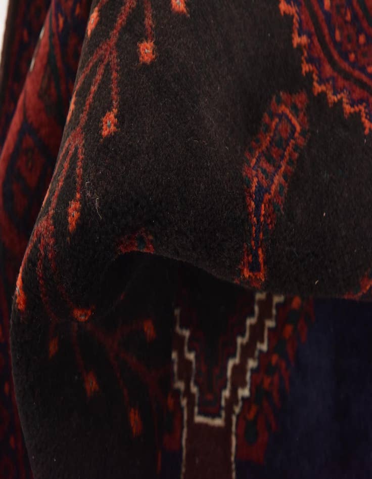 Detail image of  4' 10 x 12' 9  Hand Knotted Sirjan Persian Wool Runner Rug