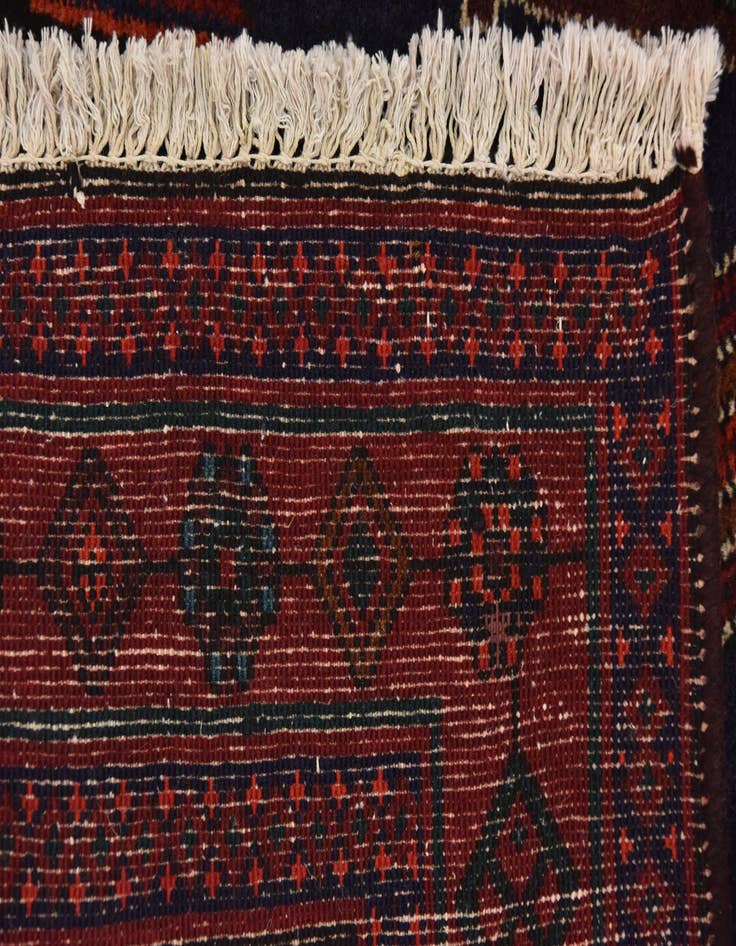 Detail image of  4' 10 x 12' 9  Hand Knotted Sirjan Persian Wool Runner Rug