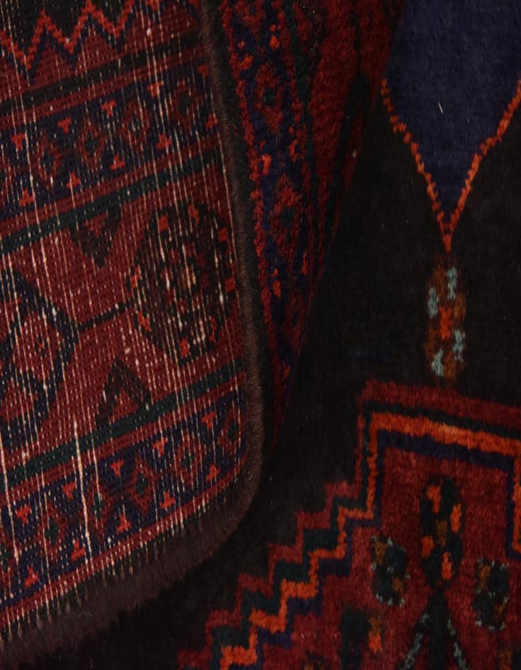 Detail image of  4' 10 x 12' 9  Hand Knotted Sirjan Persian Wool Runner Rug