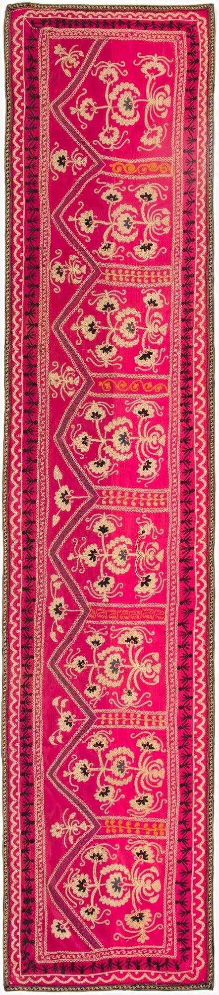  2' 4 x 11' 3 Suzani Runner Rug