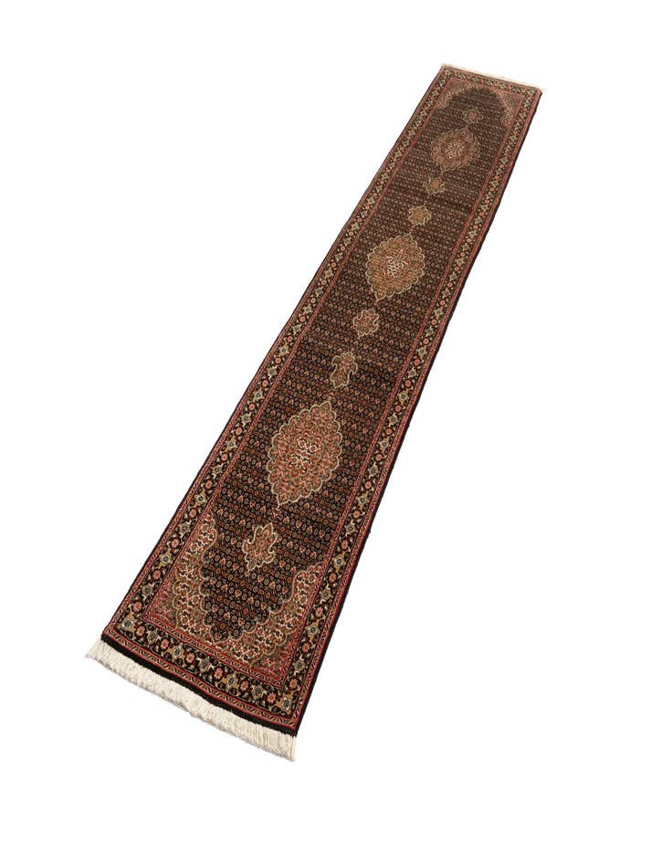 Detail image of  2' x 10' 9 Tabriz Mahi Wool Runner Rug