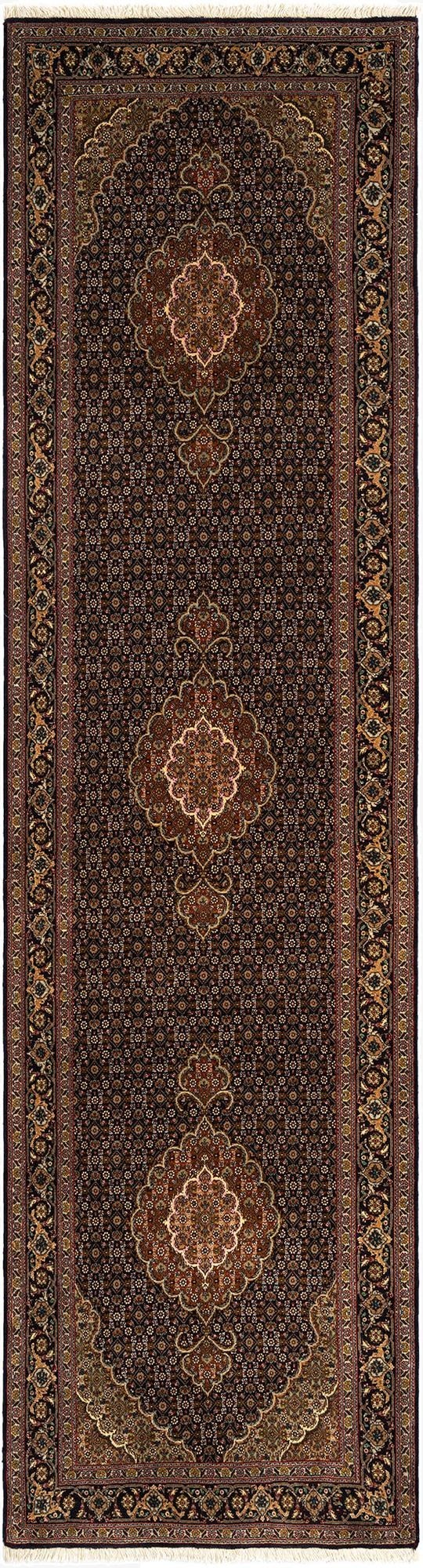  2' 9 x 10' 2 Tabriz Mahi Wool Runner Rug