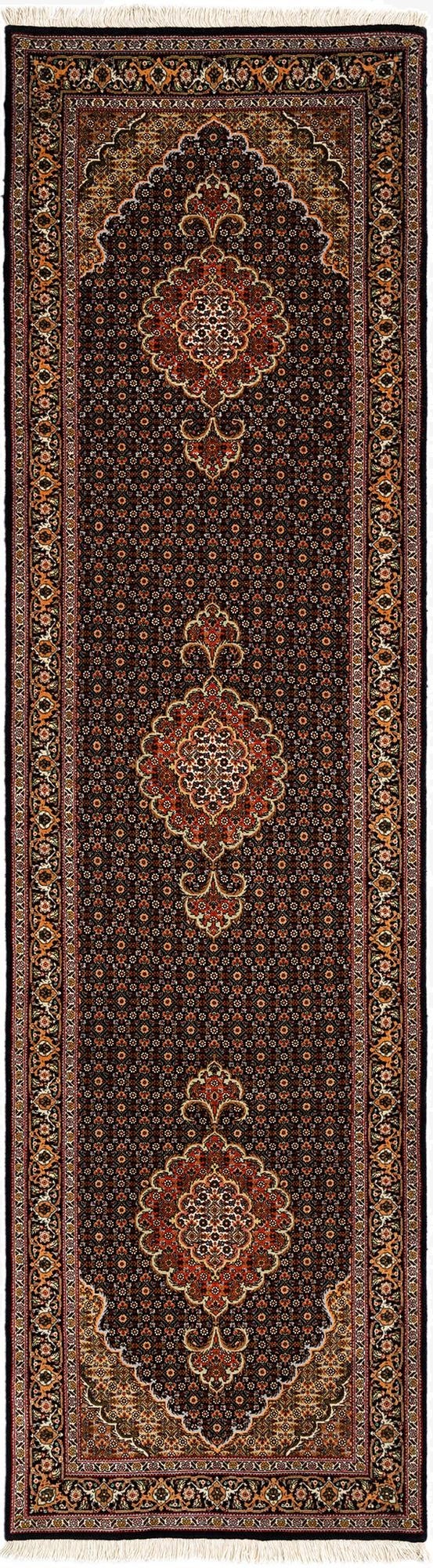  2' 7 x 10' 2 Tabriz Mahi Wool Runner Rug