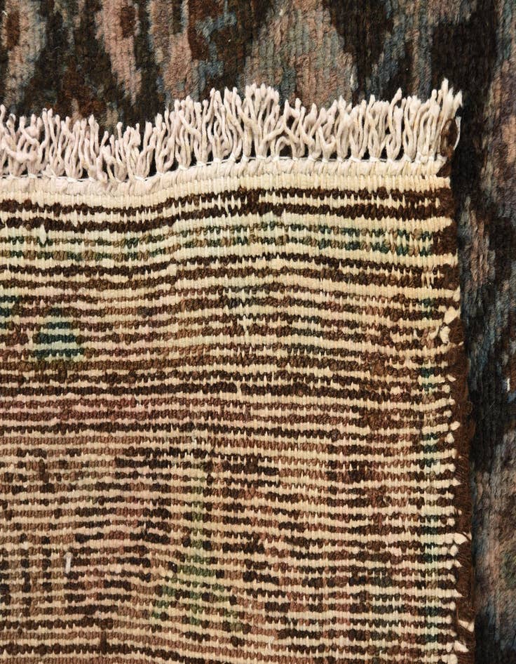 Detail image of  3' 4 x 9' 1  Hand Knotted Ultra Vintage Persian Wool Runner Rug
