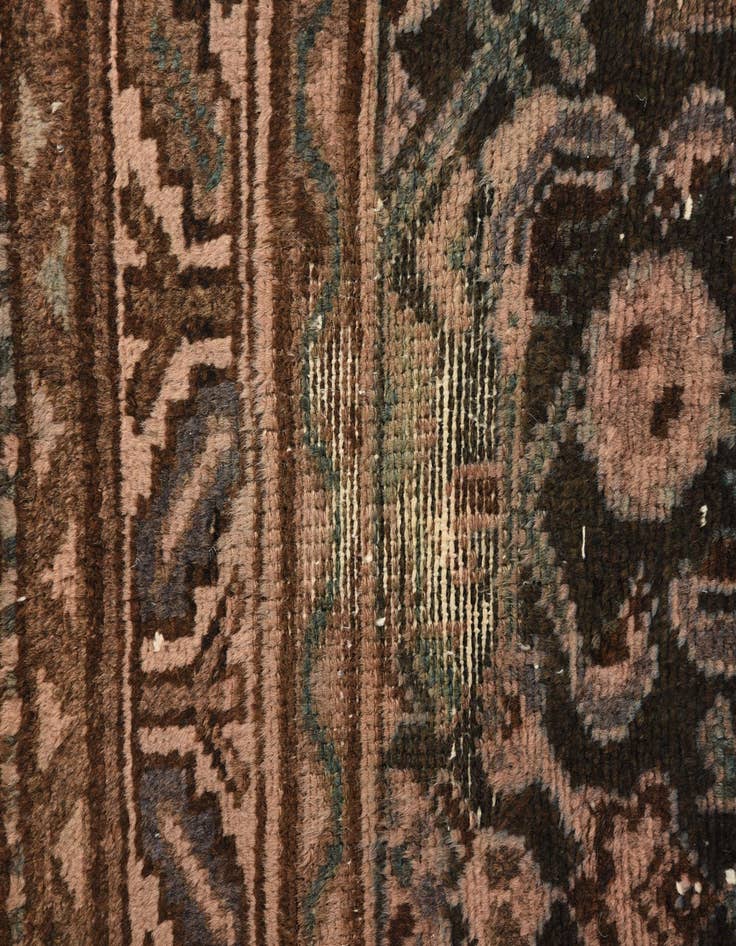 Detail image of  3' 4 x 9' 1  Hand Knotted Ultra Vintage Persian Wool Runner Rug