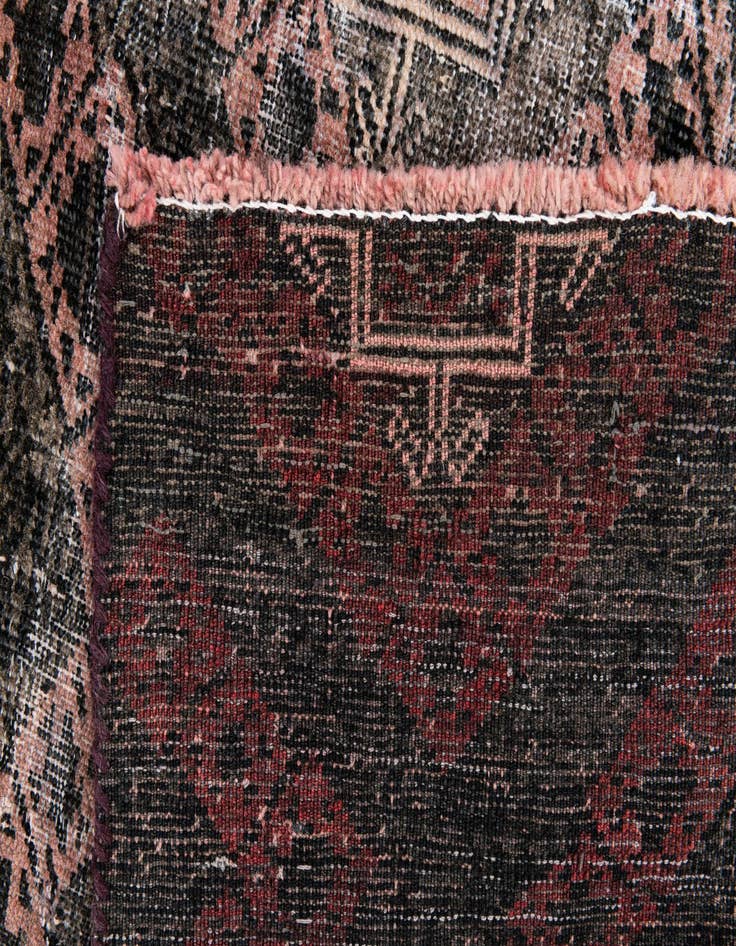 Detail image of  3' 3 x 8' 5  Hand Knotted Ultra Vintage Persian Wool Runner Rug