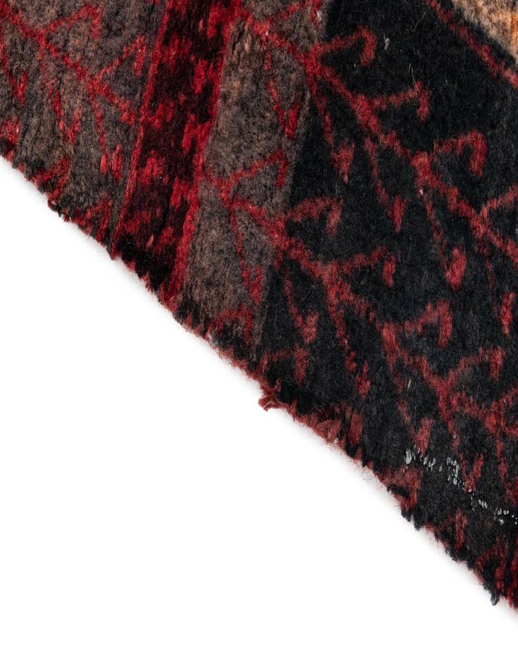 Detail image of  2' 4 x 4' 9  Hand Knotted Ultra Vintage Persian Wool Runner Rug