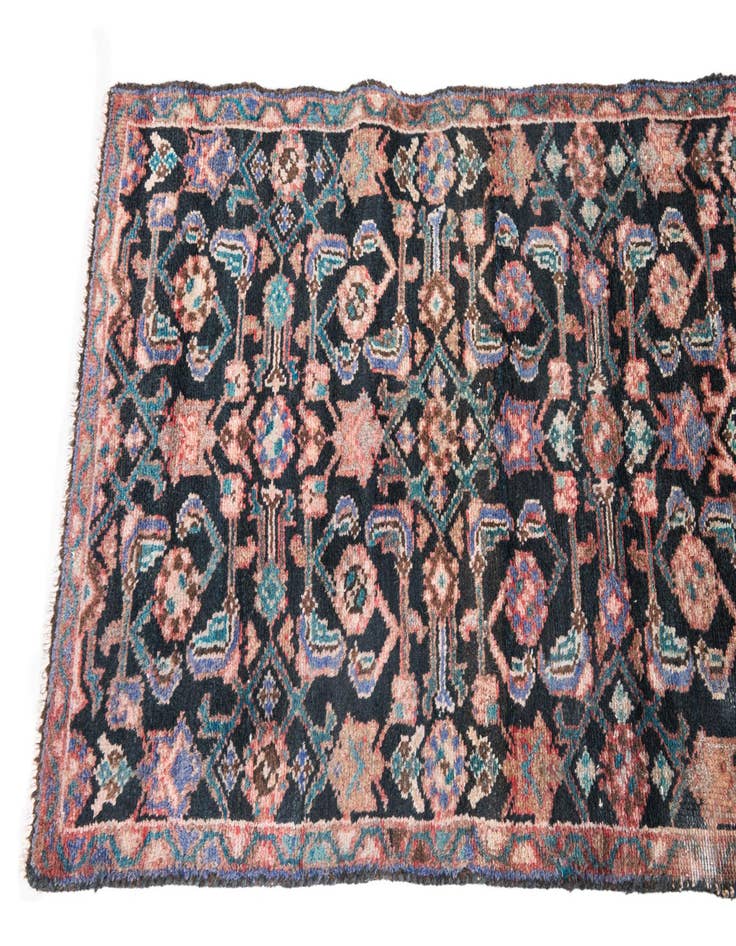 Detail image of  2' 1 x 9' 4  Hand Knotted Ultra Vintage Persian Wool Runner Rug