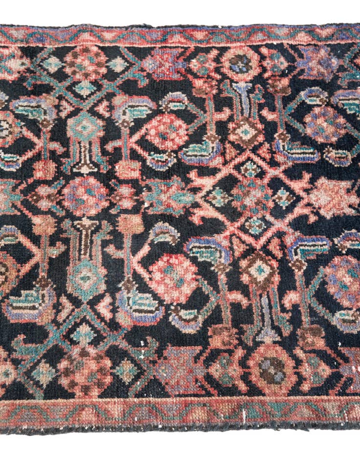 Detail image of  2' 1 x 9' 4  Hand Knotted Ultra Vintage Persian Wool Runner Rug