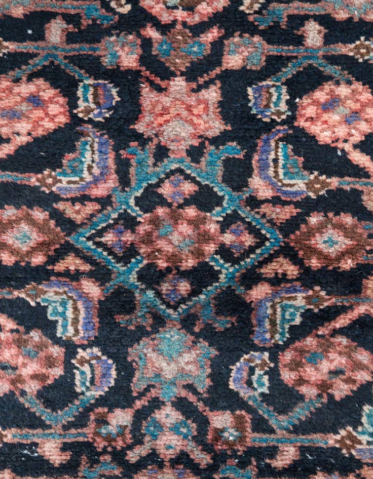 Detail image of  2' 1 x 9' 4  Hand Knotted Ultra Vintage Persian Wool Runner Rug