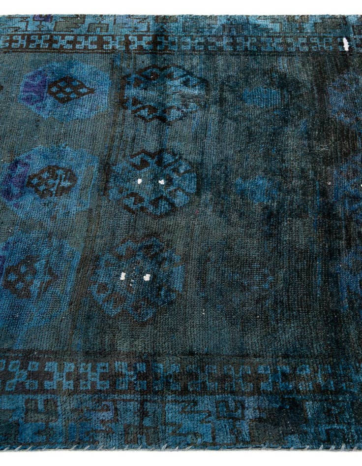 Detail image of  3' 8 x 8' 4  Hand Knotted Ultra Vintage Persian Wool Runner Rug