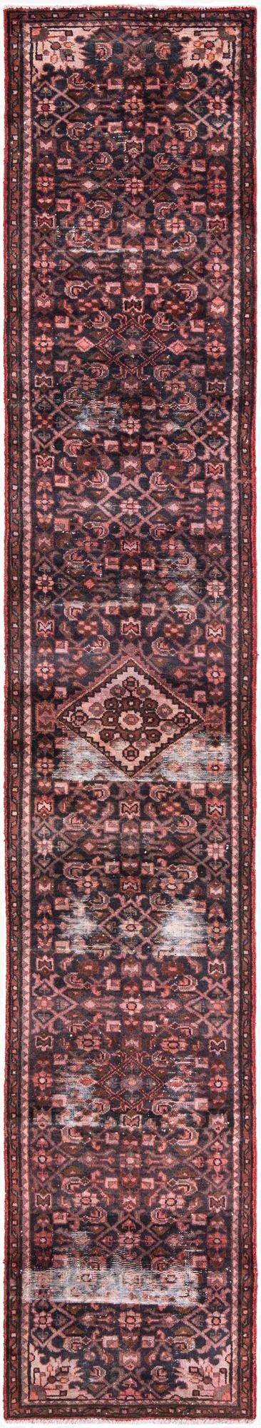  2' 3 x 13' 4  Hand Knotted Ultra Vintage Persian Wool Runner Rug