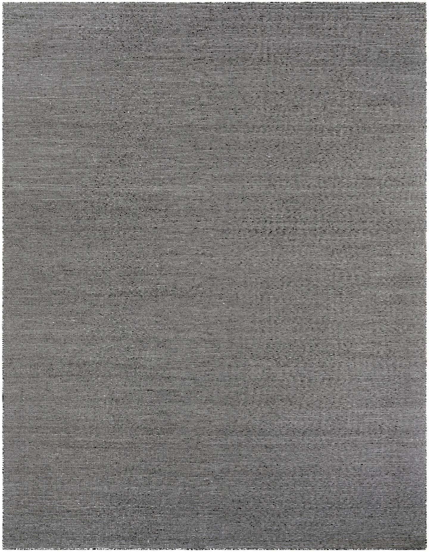 A 10x14 rectangular Jill Zarin Palm Springs Outdoor rug in Black Sky, featuring a modern textured flatweave pattern.