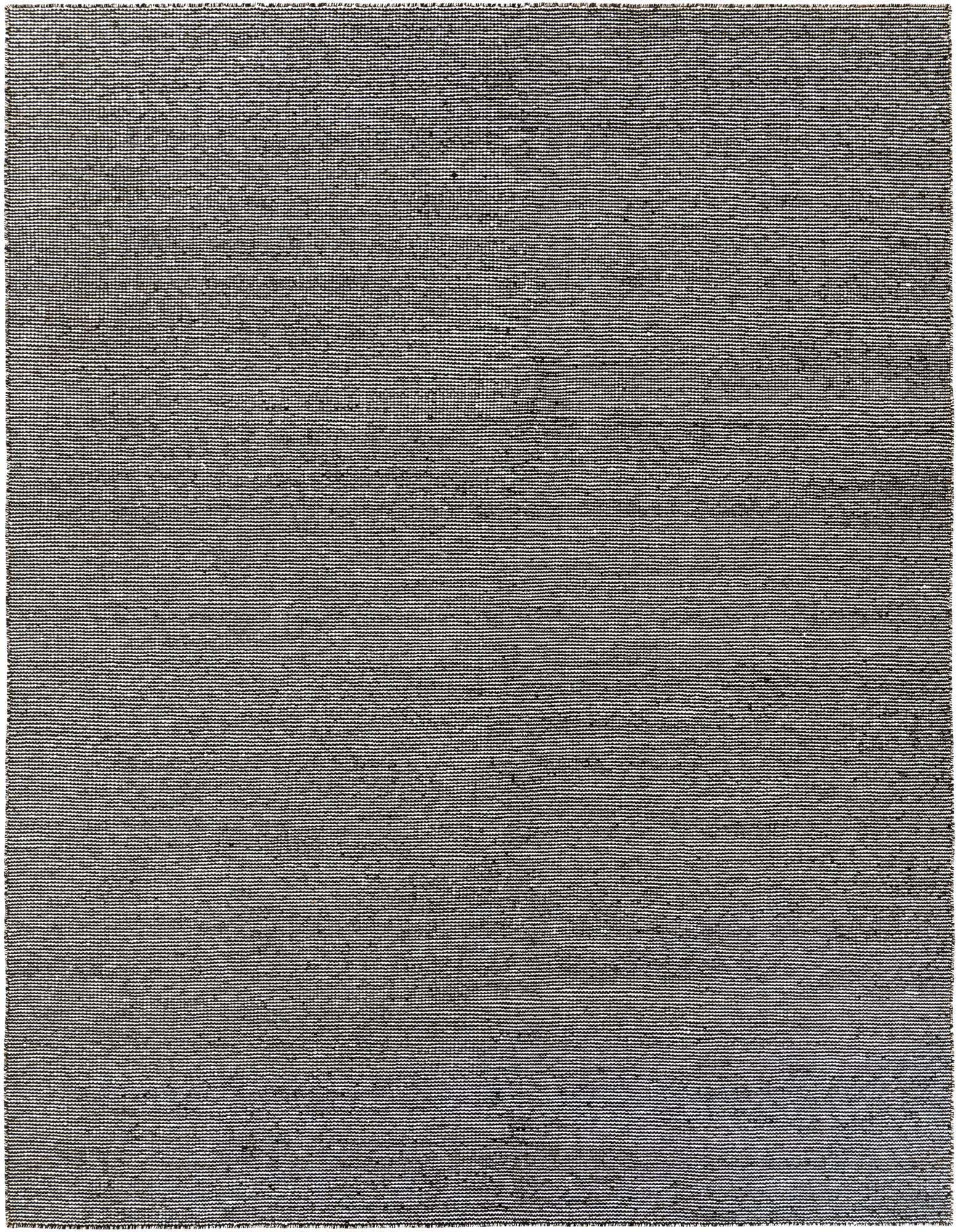 8x10 rectangular Jill Zarin Palm Springs Outdoor rug in Black Sky, featuring a modern textured flatweave pattern.