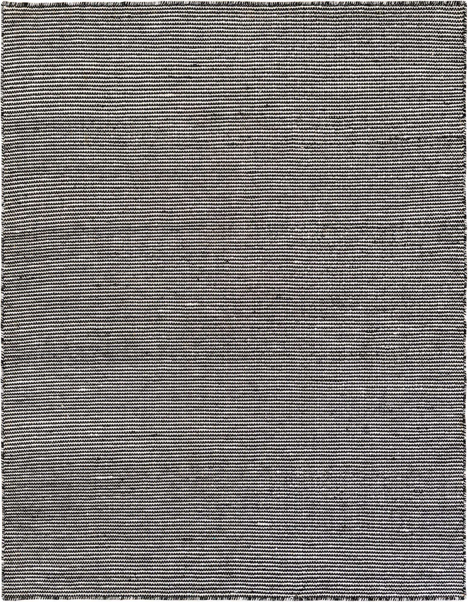 A 5' 1 x 5' 1 square Jill Zarin Palm Springs Outdoor rug in Black Sky, featuring a modern textured flatweave pattern.