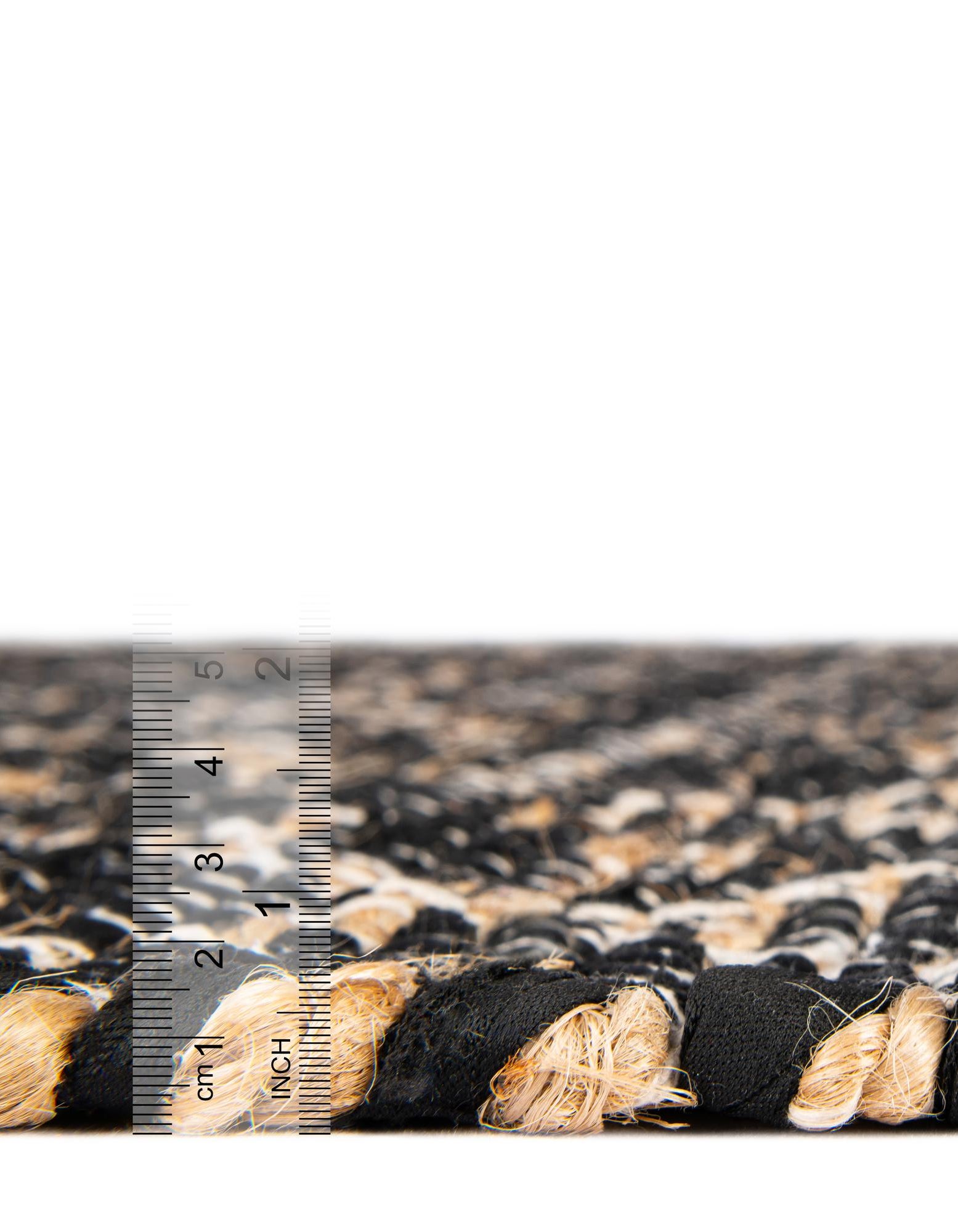 Black 10' x 10' Hand Woven Chindi Trellis Square Rug | Rugs.com