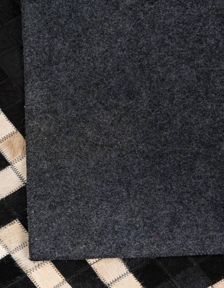 Detail image of  5' 10 x 5' 10 Cowhide Leather Square Rug