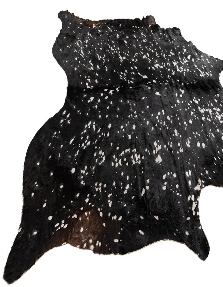 Detail image of  6' 8 x 6' 8 Cowhide Leather Square Rug